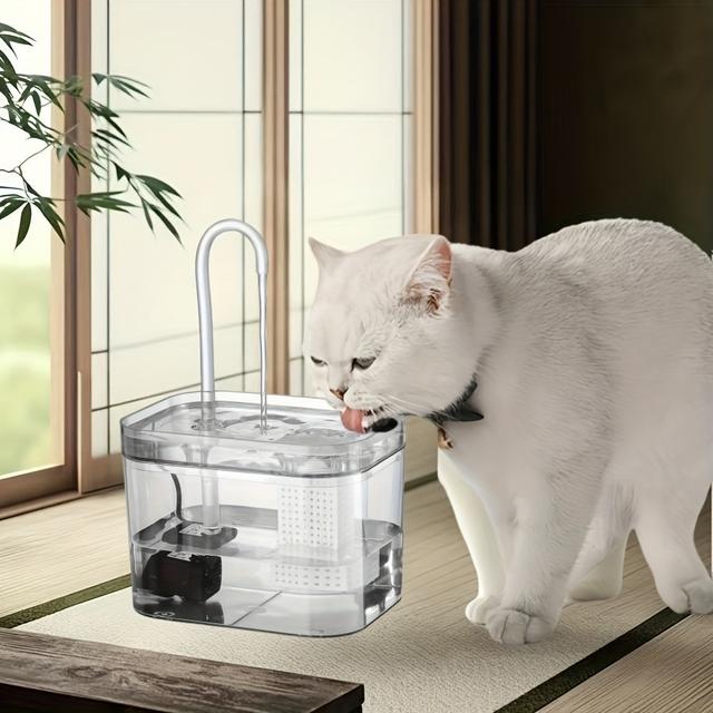 TEMU .5l Cat Water Fountain With Recirculating Filter