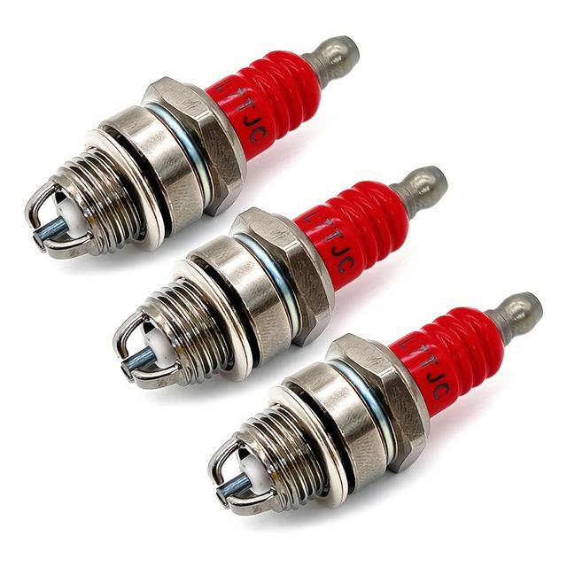 TEMU 3pcs L7tjc Spark Plug For Gasoline Chainsaw And Brush Cutter