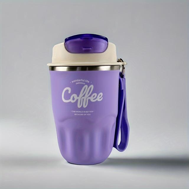 TEMU New Stainless Steel Insulated Coffee Cup, Portable Tumbler For Women, High-quality Water Bottle, Wholesale