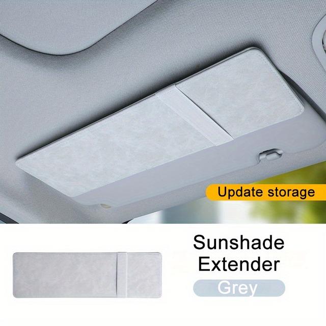 TEMU Universal Car Sun Visor Extension, Foldable Windshield Sunshade, Sun Visor Accessories, Sun Visor Storage Accessories, Sun Visor Glasses Storage Accessories, Car Modification Parts.