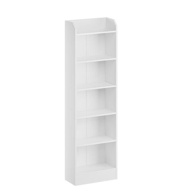 TEMU 6-tier Bookshelf, Freestanding Storage Rack, Display Shelf For Collectibles, Adjustable Shelves, Suitable For Living Room And Office, Dimensions: 24 X 48 X 169.5 Cm, Color: White, Standing Shelf