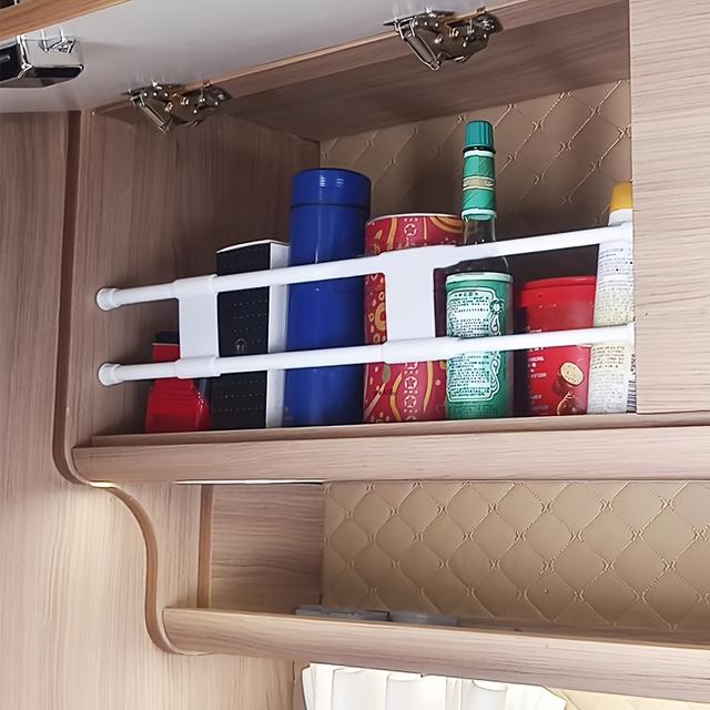 TEMU Rv Cabinet Shelves, Wardrobe Rods, And Adjustable Refrigerator Panels, Removable And Accessories For Rv Modifications, Without Battery