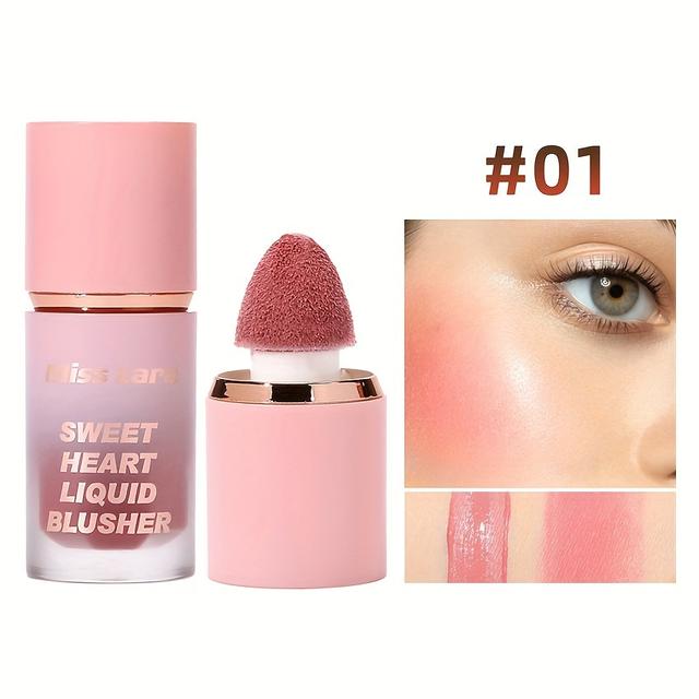 TEMU Liquid Blush Long-lasting, Waterproof, And Color-stable, Providing Contouring And Highlighting With A Matte End. A Blush Stick