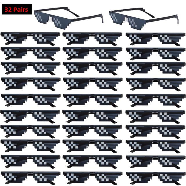 TEMU 32 de gafas decorativas de moda con incrustaciones estilo , adecuadas para fiestas festivas y accesorios de moda