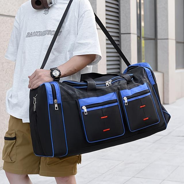TEMU Una bolsa tote de gran capacidad para hombre, ideal para el gimnasio y el deporte