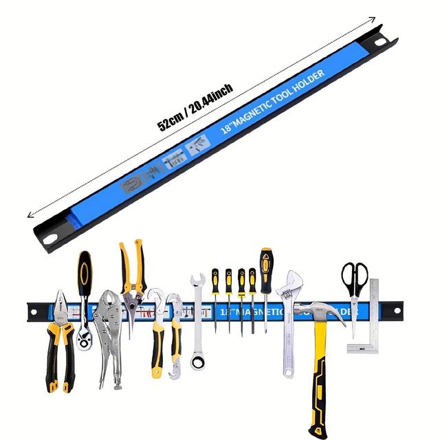 TEMU Premium Ultra-strong Magnetic Tool Holder, Magnetic Uta Van Tool Box Tool Cabinet Storage Rack, Garage Hand Tools Storage Rack Hooks, Garden Shed Garage Garden Hand Tool Storage Organizer Holder.