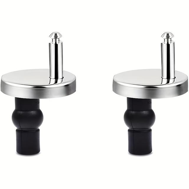 TEMU 2 Juegos de Tornillos y Clips para Asiento de Inodoro, Tuercas y Tornillos de Repuesto para Fijaciones de Bisagras de Rápida