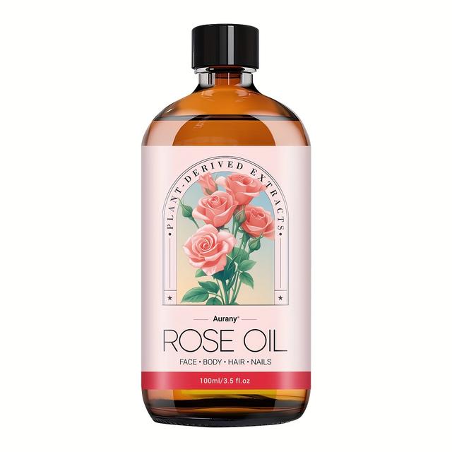 TEMU Rose Oil, Base For Diy Perfumes/baths/soaps/candles, Unisex & All Type Of , Moisturizing Face/body/nails/hair/eyelashes, A Gift For Him/her - 100ml