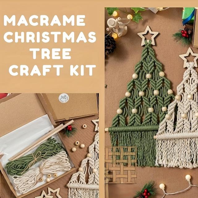 TEMU 2 db Karácsonyfa Kötő Készlet, Tökéletes Ünnepi Ajándékok Készítéséhez Családnak és Barátoknak, Ideális Ünnepi Ajándék
