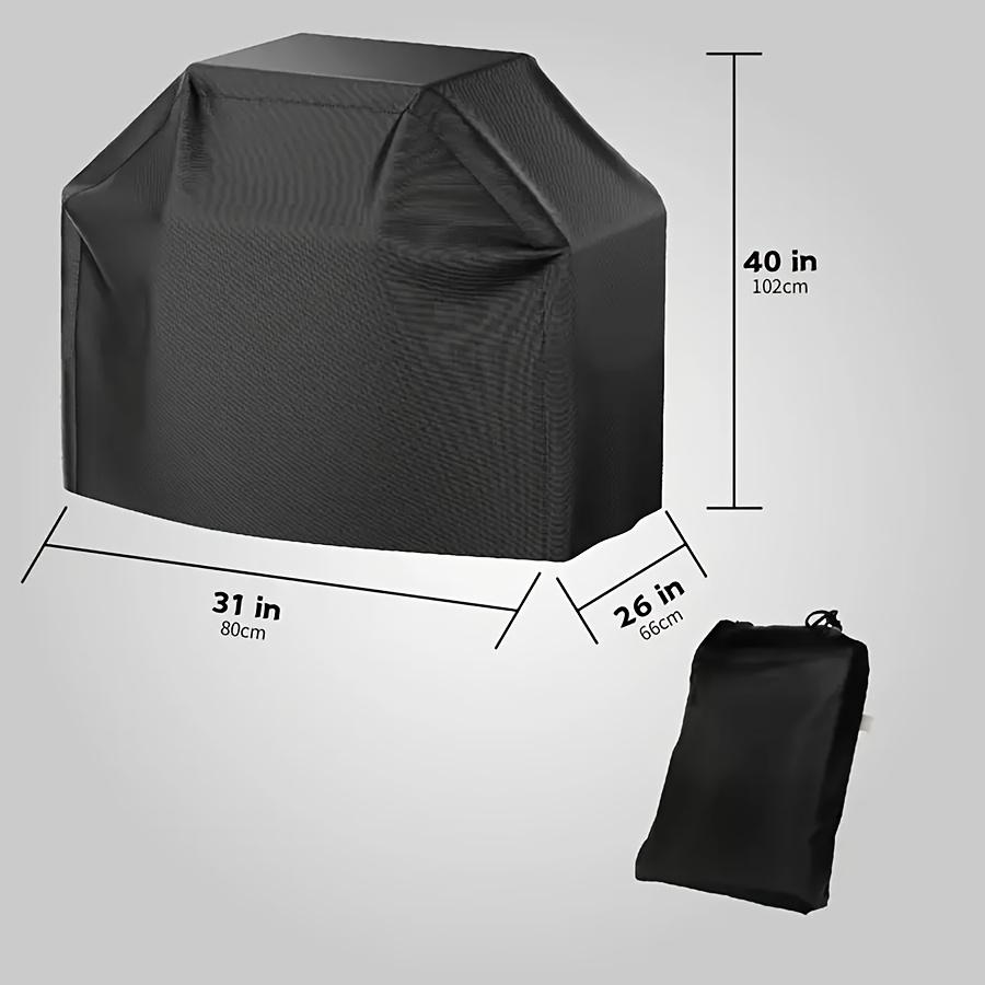 TEMU 1pc Bbq Gas Grill Cover, Polyester Easy , Grill Cover For Outdoor Grill, Bbq Outdoor Grill Covers
