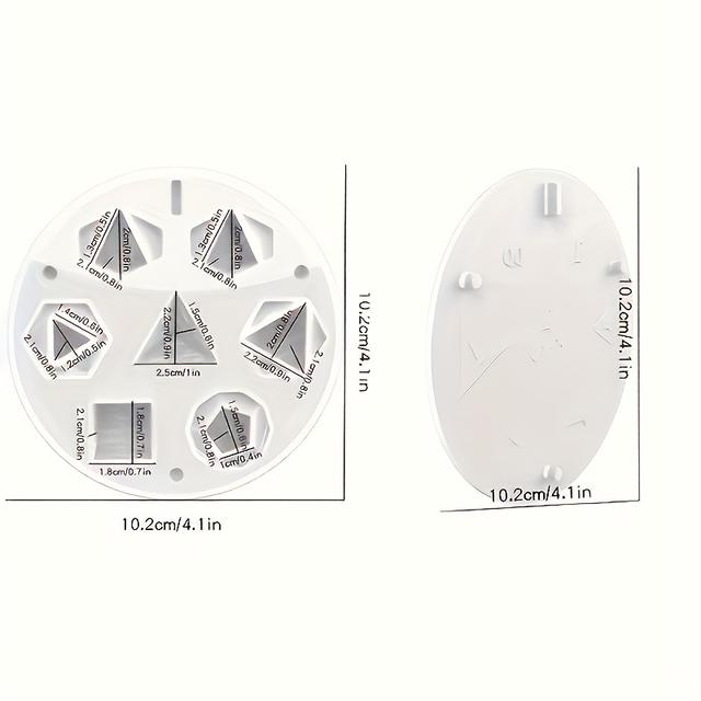TEMU 1 Set 7 Shape Dice Mold, Seamless 3d Silicone Mold, For Resin And Epoxy Casting, Handmade
