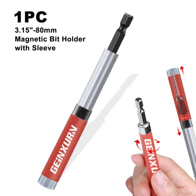 TEMU Sada teleskopických magnetických nástavců 1/2/3/5/12 ks, 80/120 mm s sadou bitů