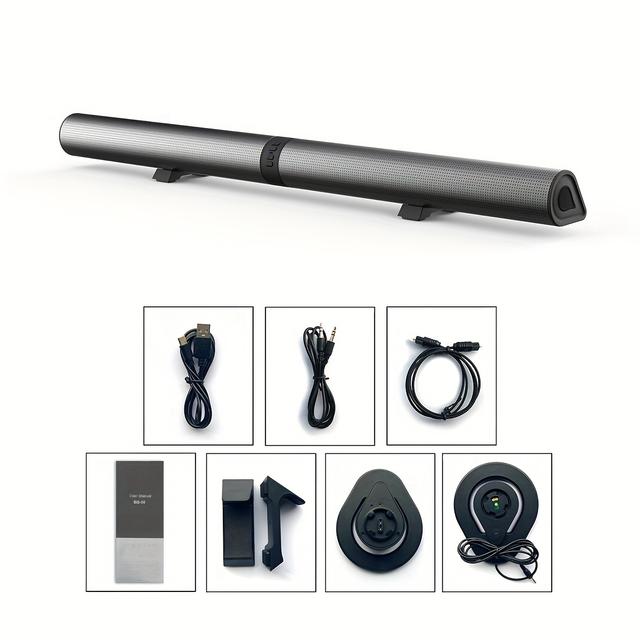 TEMU -falante Bluetooth para TV Desmontável com Suporte a Bluetooth/AUX/OPT/TF/USB/FM – Perfeito!