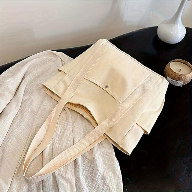 TEMU bolso Tote, Bolso Minimalista para Mujer, Bolsa Casual de Compras - Uso en , Gran Capacidad para Trabajo, Viajes, Multiusos, Ligero y Práctico para Exteriores/Commuting/Escuela/Diario