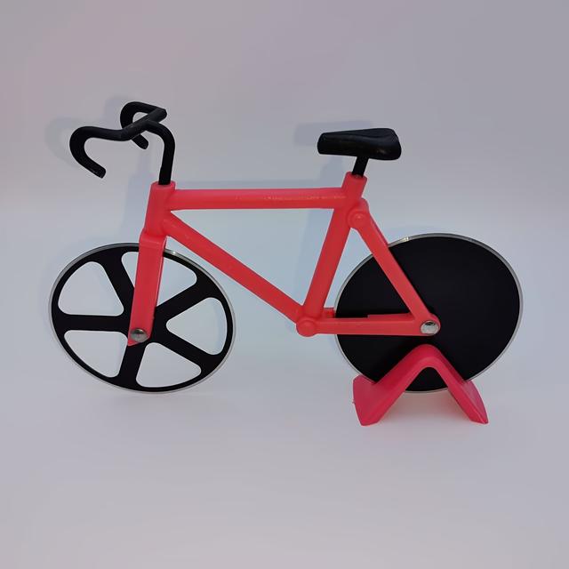 TEMU 1pc Of Bicycle Pizza Knife, Creative Knife, Double Wheel Pizza Wheel Knife, Pizza Slitting Knife, And Pizza Cutter