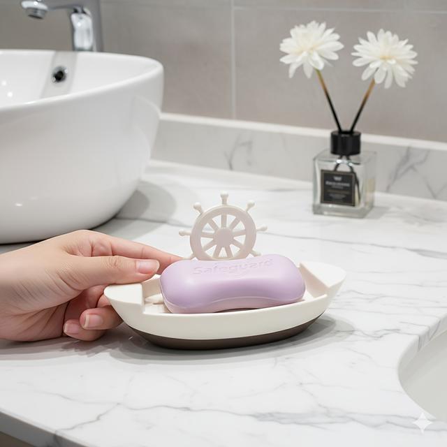 TEMU Saboneteira de | Material de Silicone, Resistente à Água, Design Oval para Casa de Banho e