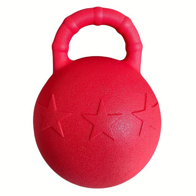 TEMU Ballon Jouet pour Cheval en PP Durable avec Motif Étoile - Rebond , Compressible pour Toutes les Races | Augmente et l'Exercice