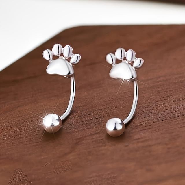 TEMU A Pair Of Classic Minimalist Print Earrings For Women, Fashion Ear Accessories. Suitable For Music Festivals, Easter, Parties, Daily Wear, And Commuting