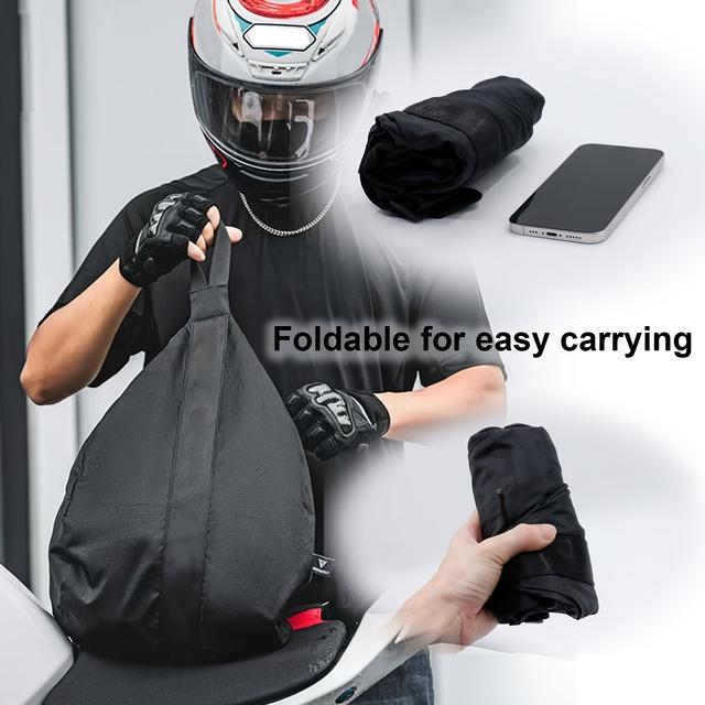 TEMU Estuche para de Motocicleta - Transportador Ligero y Plegable con Bolsillo Interno de Malla, Almacenamiento Compacto para Viajes, Garaje o Desplazamientos - Bolsa el