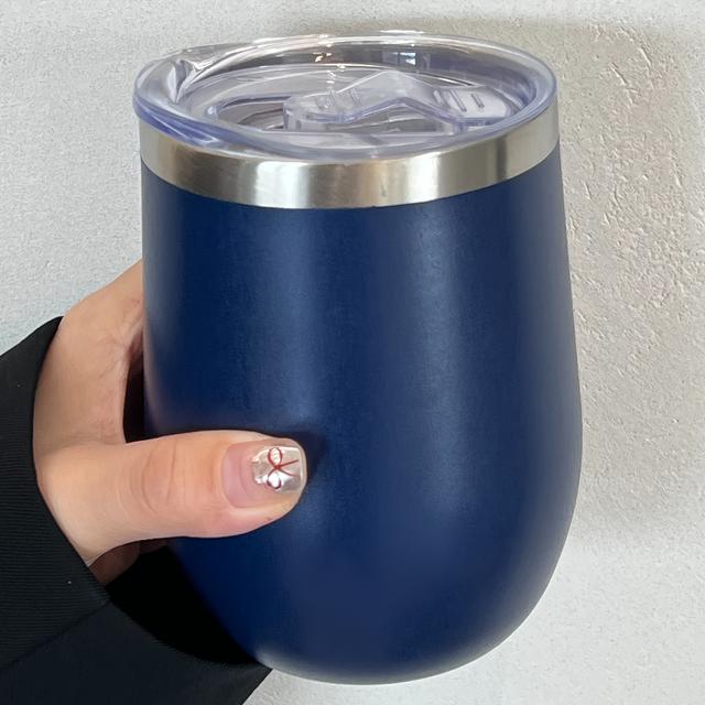 TEMU 12oz/350ml Vacuum Insulated Coffee Mug & Tumbler With Lid - Stainless Steel Thermal Cup, , Lightweight For Hot/ Drinks, Travel, Office, Gym - Black, Hand Wash Only, & Portable For Tea