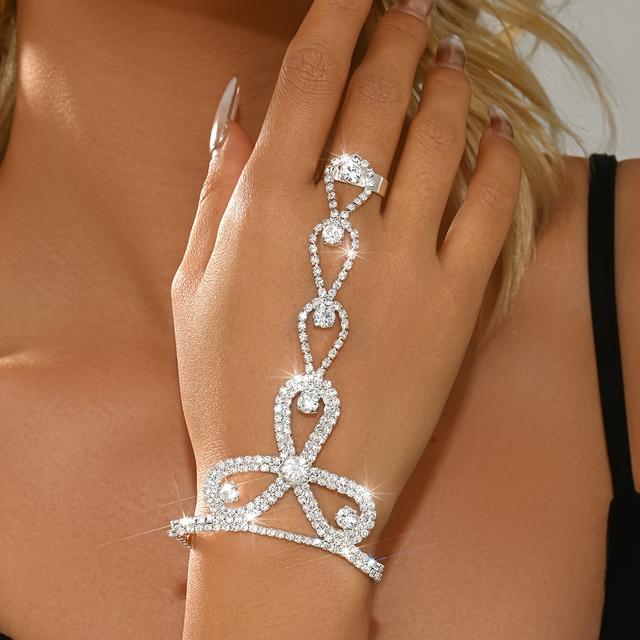 TEMU Pulsera envolvente para mujer con diseño hueco de estilo corte, ideal para banquetes, , fiestas y complementos de moda festiva