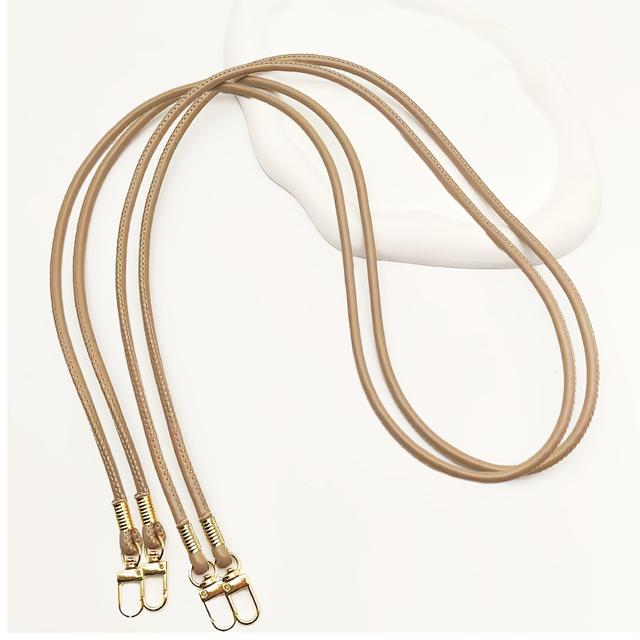 TEMU 2개 세트 핸드메이드 라운드 PU 가죽 코드 크로스바디 가방 스트랩, 여성용 가방 교체용 직조 숄더 스트랩, 휴대폰 랜야드 숄더 스트랩 세트, DIY 지갑 만들기