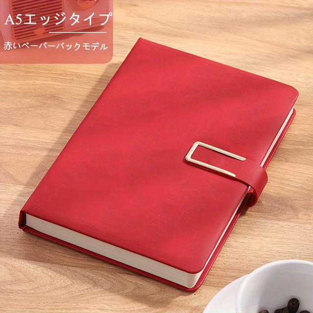 TEMU ヴィンテージA5ライネッドジャーナル - 男女兼用の360ページフェイクレザーディアリー、厚手ハードカバーノートブック、ゴムバンド＆ペンホルダー付き、旅行・仕事・学校・日々のジャーナリングに最適