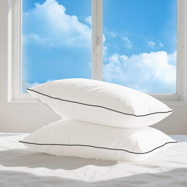TEMU Sleep Pillows - Available In Sets Of 2 Or 4, Featuring Cooling Hotel-grade Down Alternative Filling Suitable For Back, Stomach, Or Side Sleepers, Enhancing Luxury And For A Night's Rest