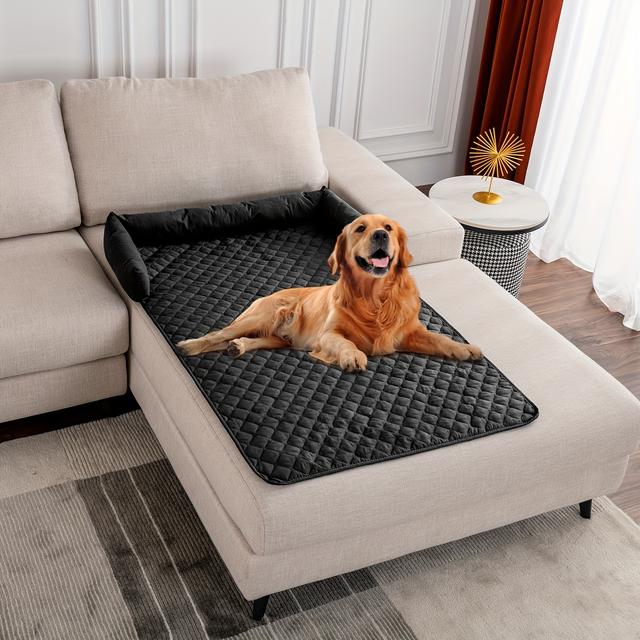 TEMU Graue Anti-Schmutz- und wasserdichte Haustiermatte | Ultraschall-Hundeautomatte | Haustiermatte für den Rücksitz des Autos