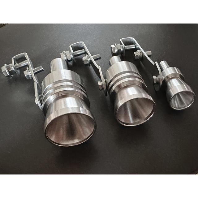 TEMU 3 pièces Sifflet Turbo Universel, Générateur de Bruit en Aluminium pour Échappement - Adapté aux Camions, Voitures, SUVs - Accessoires d'Aménagement Auto, d'Halloween, Cadeau de Noël