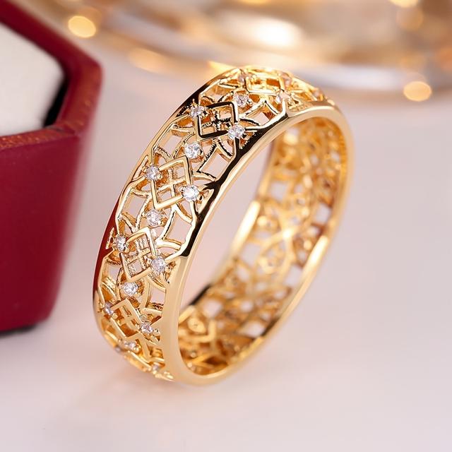 TEMU A Women's Ring, A Stylish Hollow Wedding Band, A Engagement Ring, Perfect For Valentine's Day Gifts