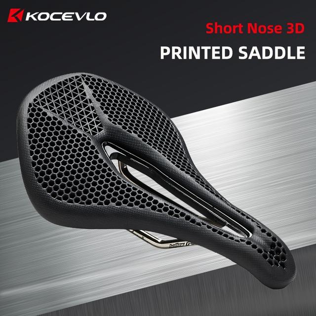 TEMU Ultra- Printed Bike Seat - Comfortable, Durable For Mountain & Road Bikes With Microfell Cover And Padding