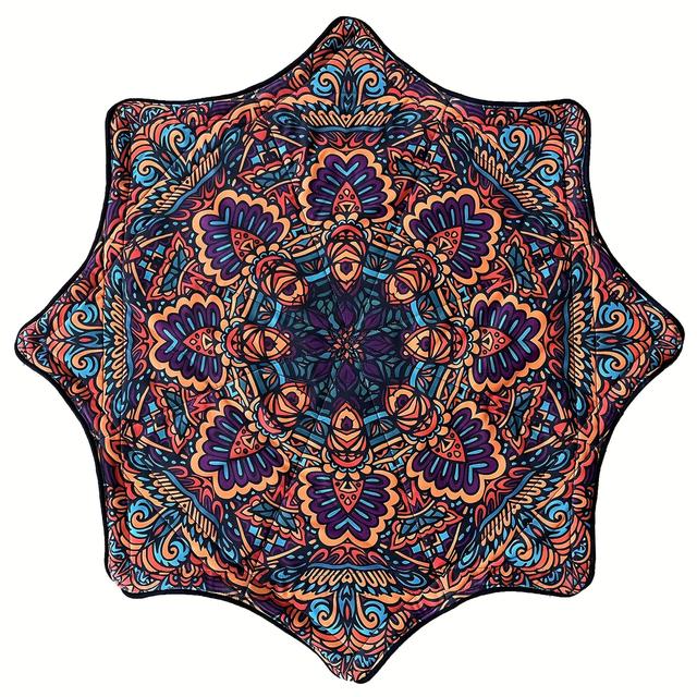 TEMU 1 Lenço de Dança Rotativo, Padrão Simétrico//Padrão , para Uso em Festas de Fim de Ano, Padrão de , e Costurado, Boa , Peso 300G, Material