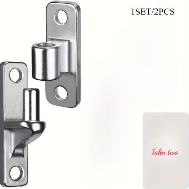 TEMU 2개/1세트 고하중 304 스테인리스 스틸 벽걸이형 도어 경첩 - 광택 마감, 최대 620lbs 지지, 농장 대문 및 나무 울타리용 클래식 디자인