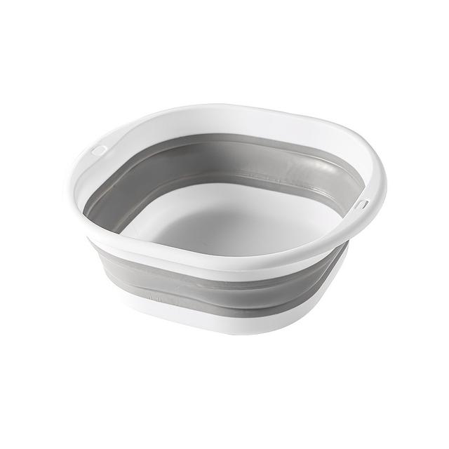 TEMU Foot Bath Basin, Portable And Travel-friendly Foot Soaking Bucket For Home Use, No Electricity Required, With Non-slip Handles, Made Of Durable Plastic For Relaxing Soaking, Easy To Fold