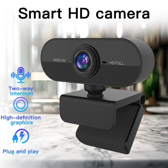 TEMU Webcam With Microphone, Camera, Voice Call Camera, Conference Camera, Student Classroom Camera, Video Webcam, Work Camera