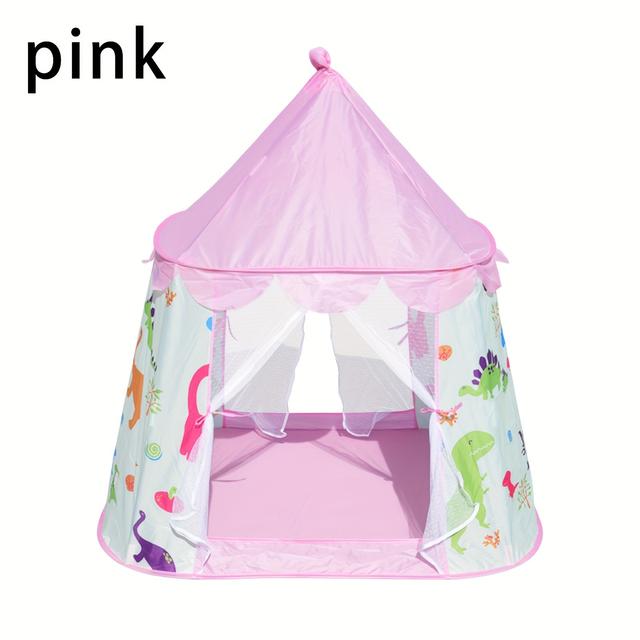 TEMU Cartoon Dinosaur Tent House, A Portable Playhouse For Indoor And Outdoor Use, With A Storage Bag For Toys.