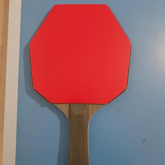 TEMU Raquette de Ping Pong Hexagonale en Bois d'Ébène Premium - Durable & Légère pour des Performances Améliorées