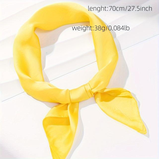 TEMU 1 Elegant Square Towel | Simple And Stylish, Ideal For Weekend Casual , Hand Wash Or Professional