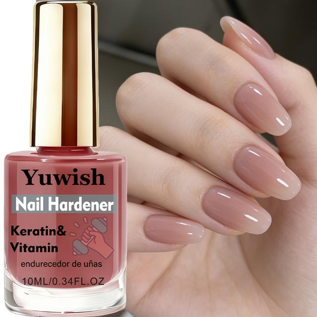 TEMU Yuwish Nude Armor Lakier do Paznokci - Tworzy Błyszczącą Teksturę dla Rąk, Szybkoschnący, Długotrwały , Rozjaśnia Teksturę, Codzienna Pielęgnacja Paznokci, Manicure i Pielęgnacja Rąk