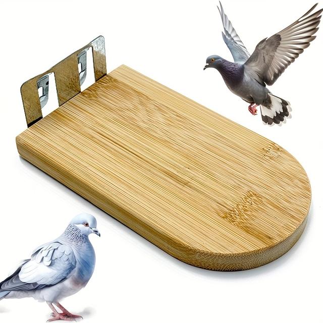 TEMU Durable Pigeon Resting Platform, Pigeon Stand With Hooks, Easy To Clean, Sturdy Pigeon Cage Accessory