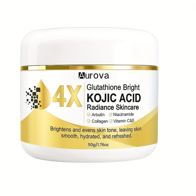 TEMU Kojic Acid Brightening Moisturizer | Improve Uneven Skin Tone And Dullness With Arbutin, Niacinamide, Vitamin , Non-greasy Formula, Suitable For Men And Women, Use
