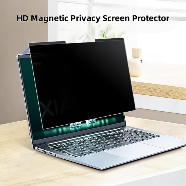 TEMU Magnetischer Blickschutz für 14-Zoll-Laptops - HD-Ansicht, physischer Seitenbeschutz, Blaulicht- & Blendungsminderung, einfache Ein-Second-Installation/Entfernung