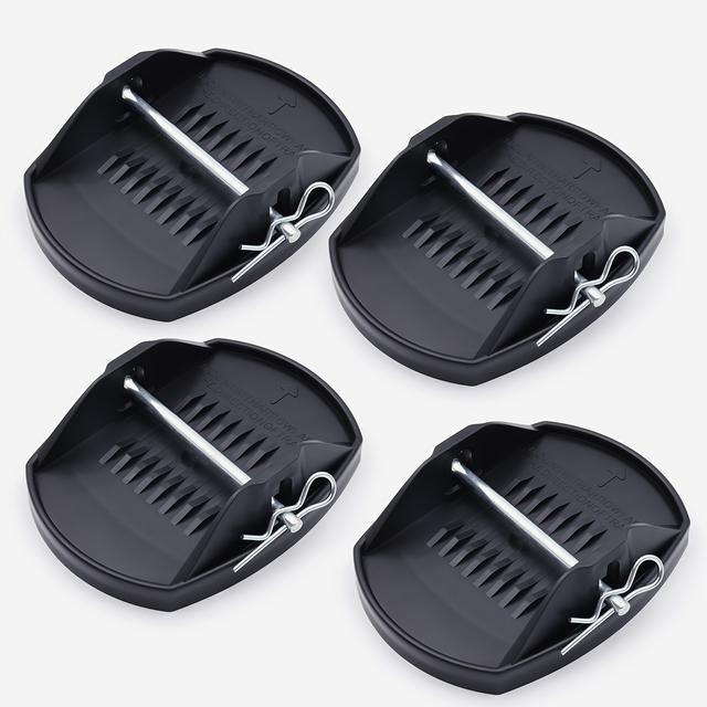 TEMU Koetsu (4pcs) | 5 Lbs Per Pad 5.5*7.1in Four-point Rv Leveling System Rv Universal Jack Pads Rv Accessories Rv Levelers