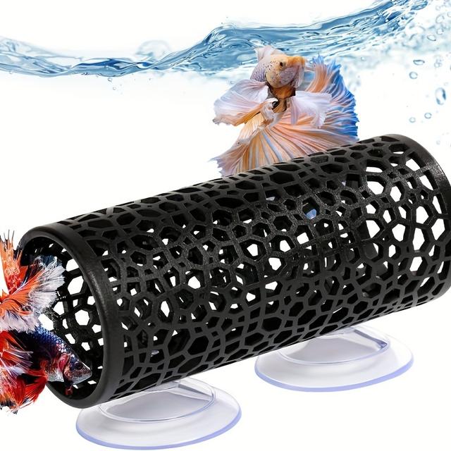 TEMU Tubo de descanso para peces acuáticos, tubo de de peces de plástico, ideal para decoración de acuario, accesorio para de peces, duradero y fácil de instalar