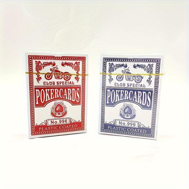 TEMU 2pcs Bokebed Playing Cards - High-quality Plastic Coated Cardstock, Classic Standard Index For Adults 14+ - Backs, App- , In Stylish Box