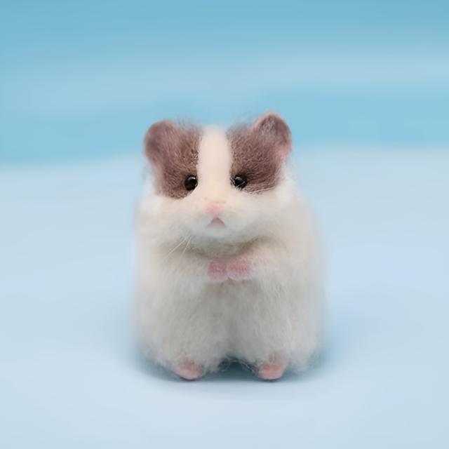 TEMU A Hamster Wool Felt Kit, A Craft Package, A Gift For Craft Enthusiasts.