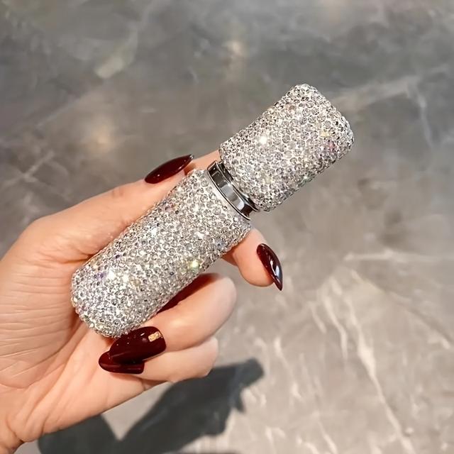 TEMU Portable Leak-proof Shimmering Atomizer - 1pc Mini Refillable Non-pvc Plastic Sprayer With A For Travel And Everyday Use.