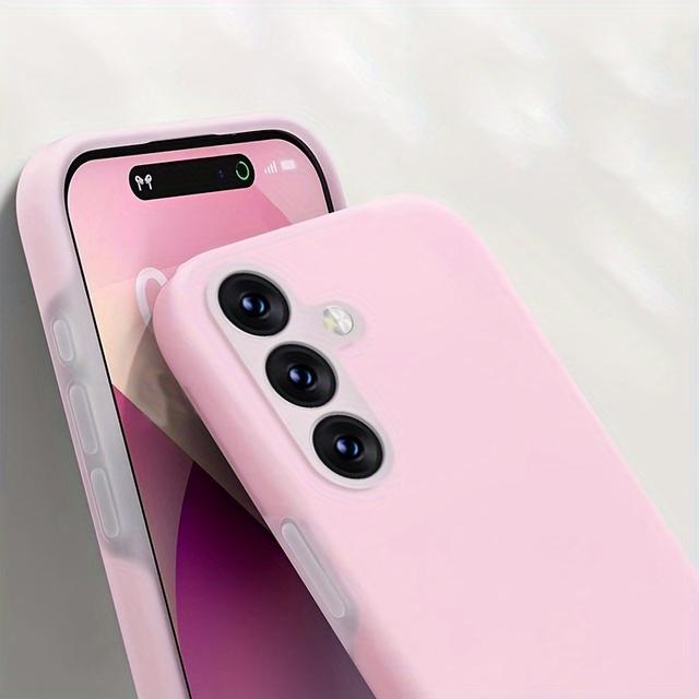 TEMU Funda para teléfono móvil Samsung Galaxys 24 Ultra S24 Plus S24, antigolpes, rosa.
