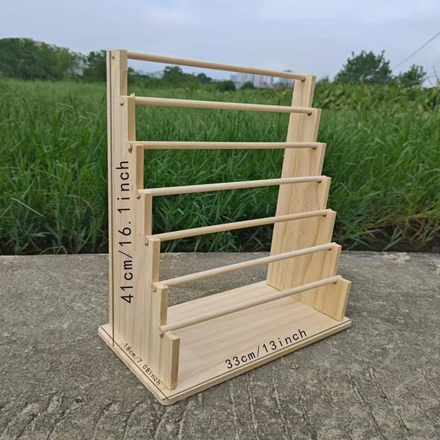 TEMU . Schönes Mehrschichtiges Holz-Aufbewahrungsregal, Geeignet für Armbänder, Halsketten, Ohrringe, Tolles Aufbewahrungsregal